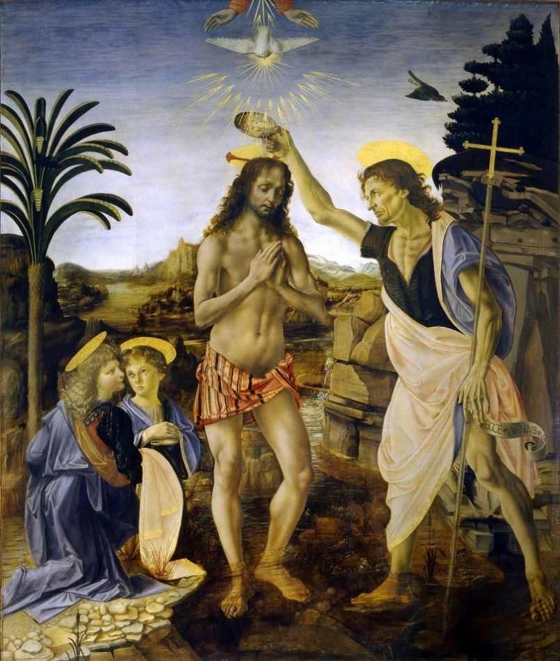 leonardo olmak, the baptism of christ